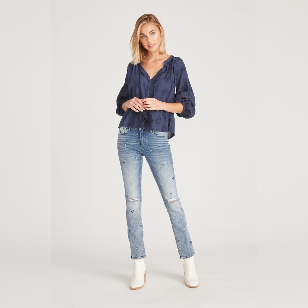 Driftwood Audrey High Rise Straight Jeans